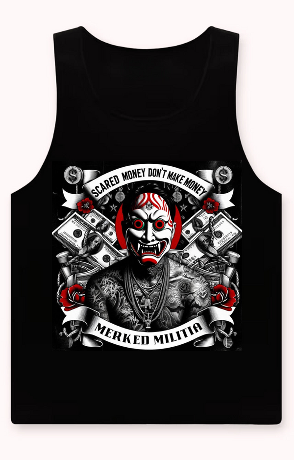 MEN'S SCARED MONEY DON'T MAKE MONEY TANK TOP