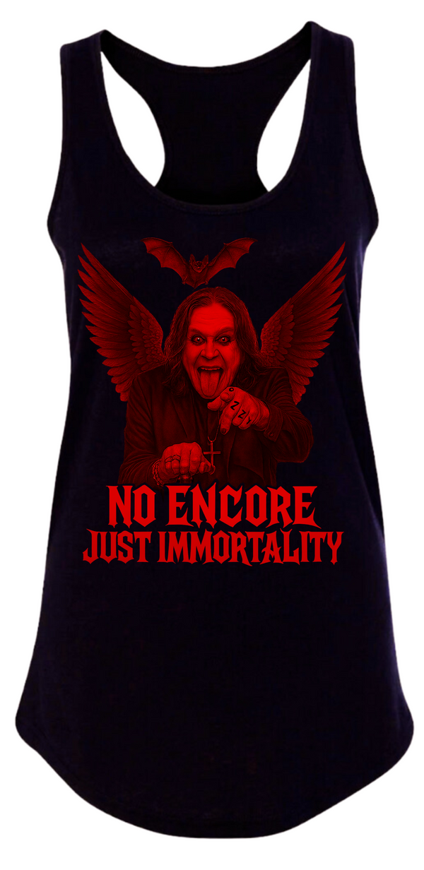 WOMEN'S NO ENCORE JUST IMMORTALITY RACERBACK TANK