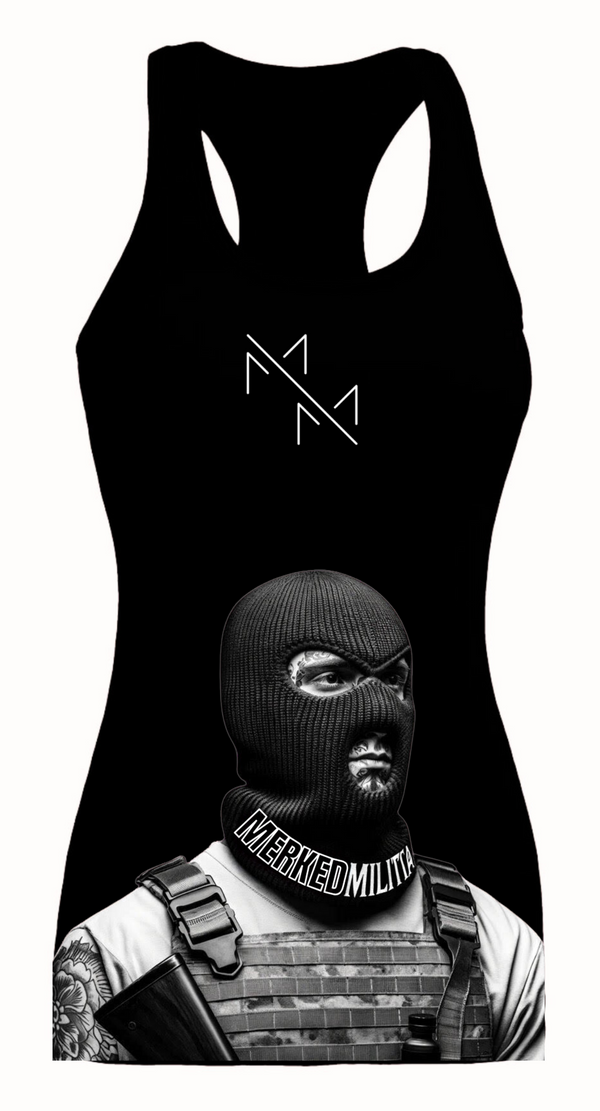 WOMEN'S LOWRIDER COLLECTION: MASKED UP RACERBACK TANK