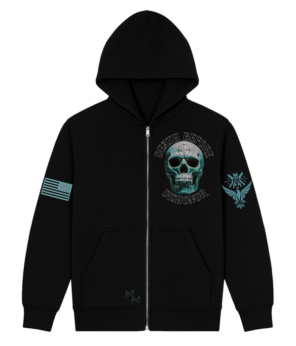 Death Before Dishonor Zip Up Hoodie