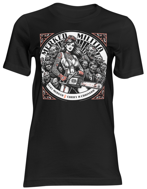 WOMEN'S CARRY A CHANISAW TEE