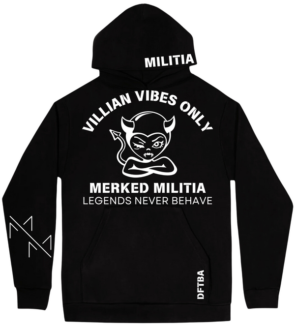 UNISEX VILLAIN VIBES ONLY HOODIE