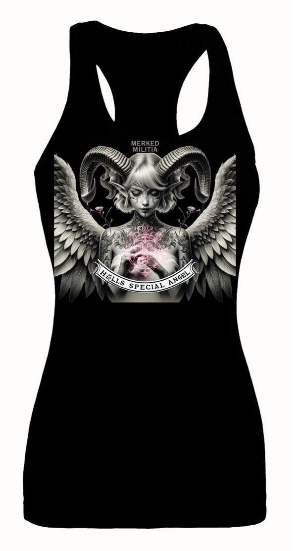 WOMEN'S HELLS SPECIAL ANGEL RACERBACK TANK