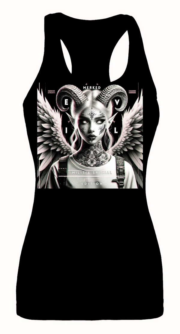 WOMAN'S EVIL ANGEL RACERBACK TANK