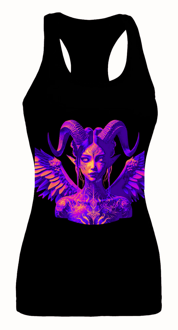 WOMEN'S PURP ANGEL RACERBACK TANK